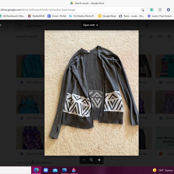 Grey and white Cardigan - Picture 3 of 3